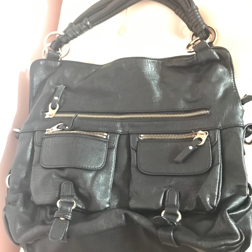 Handbag black leather great quality Used